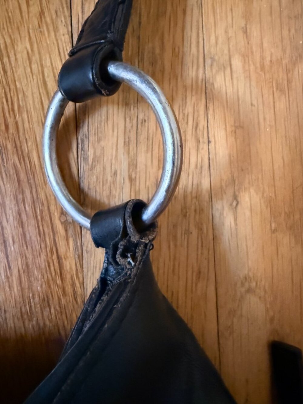Prada Vintage expandable black leather Hobo bag - Picture 6 of 7